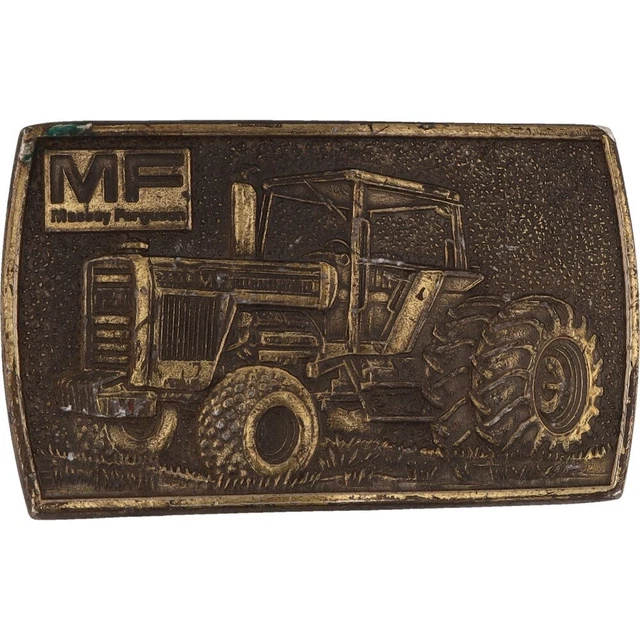 Boucle De Ceinture Vintage George Baize Années 70-80 - Thème Tracteur/pétrolier, Occasion En Bon état