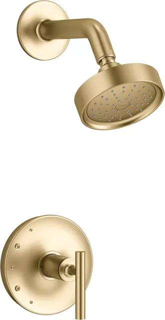 Kohler K-TS14422-4G-2MB Purist Shower Faucet System, Brushed Moderne Brass