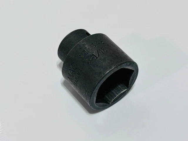 MAC Tools USA VI346 SAE 1-1/16” Shallow Impact Socket - 1/2" Drive - 6 Point