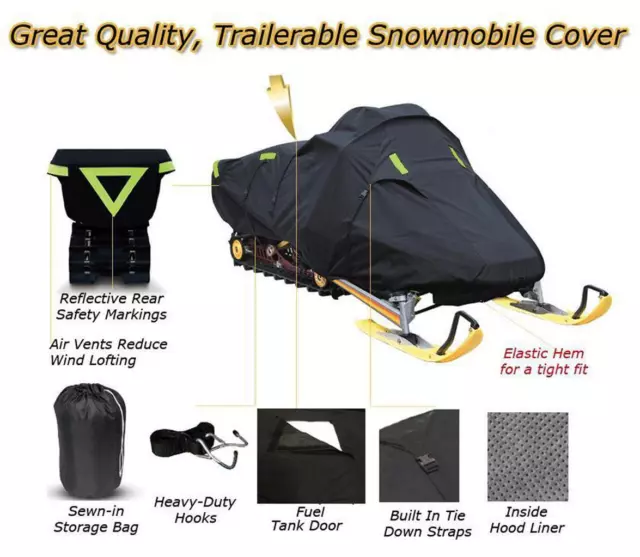 Trailerable Sled Snowmobile Cover Yamaha Venture Lite 2007 2008 2009 2010-2013