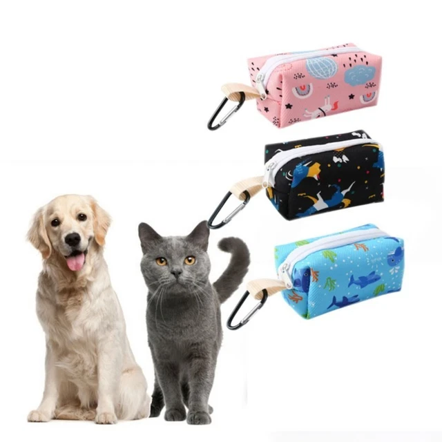 Pet Pouch Dog Poop Bag Container Dispenser Puppy Pick-Up Poo Waste Bags Holder,