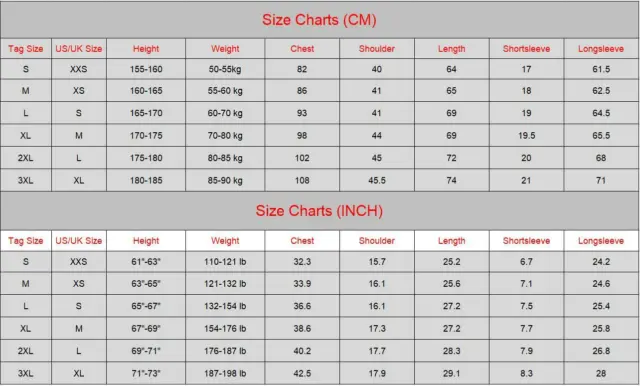 Men Superhero 3D Base Layer Tee Compression T-Shirts Gym Jersey Tight Tops Long 2