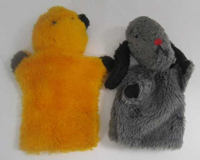 SOOTY & SWEEP Hand Puppets Chad Valley Sweep's Squeaker Does Not Work