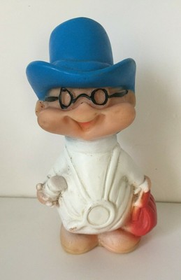 CHICCO vintage gioco giocattolo anni 80 d epoca pupazzo in gomma di per neonato 