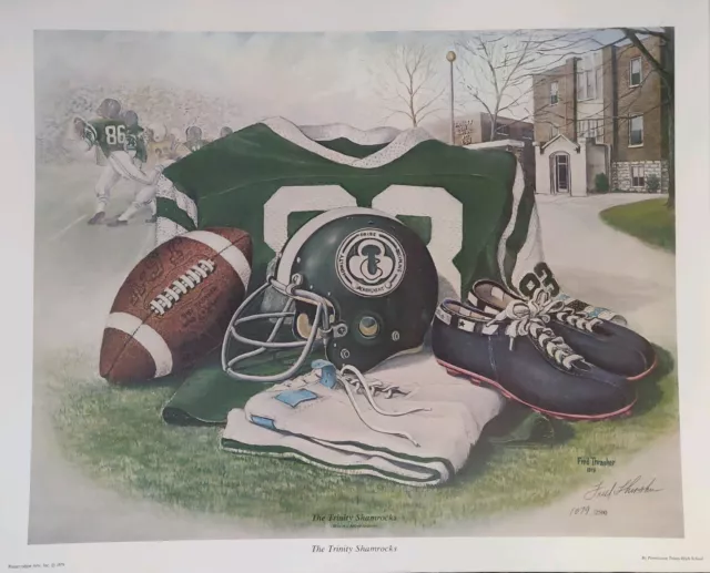 Fred Thrasher Signed & numbered " The Trinity Shamrocks " Limited edition Litho