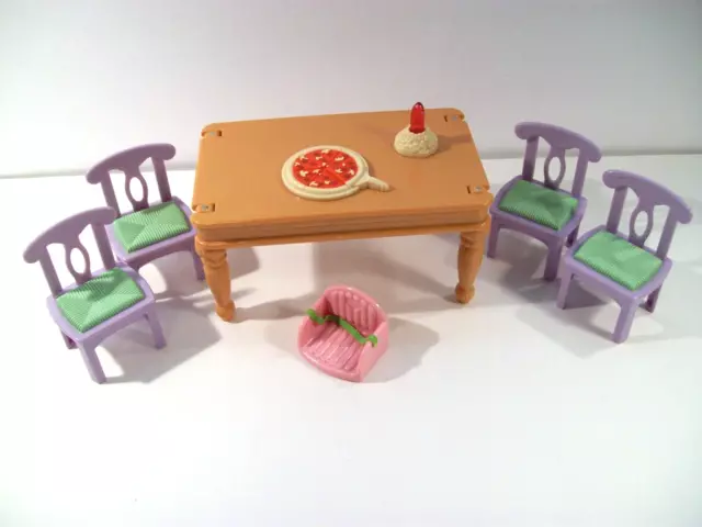 Fisher Price Loving Family Dollhouse Deluxe Dining Room Furniture, Sweet Sounds