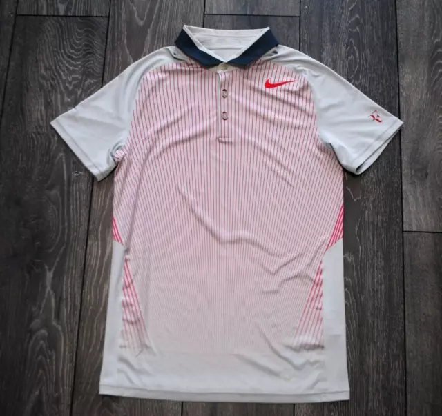 Nike Premier Rf Federer Shanghai 2013 Polo 551582-079 Size Mens Xs Original Gray