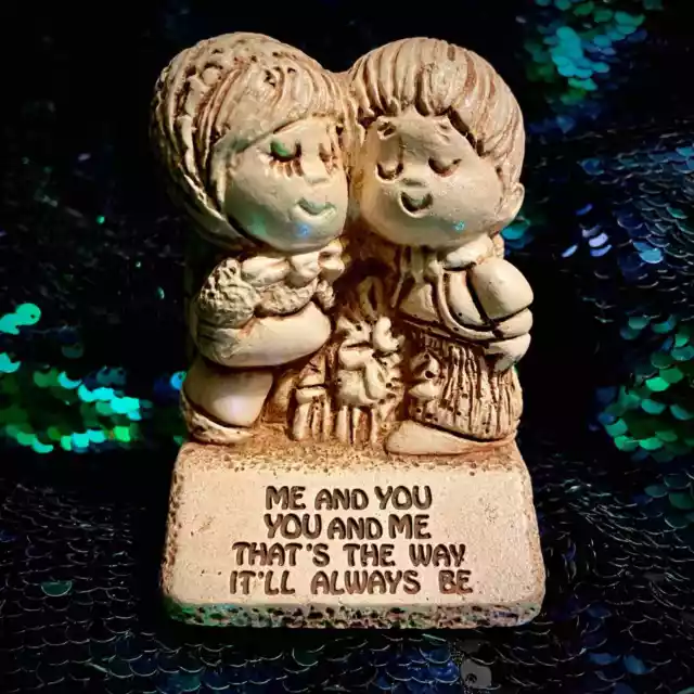 1970 “You and Me, Me and You, That’s the way it’ll always be” Figurine Statue
