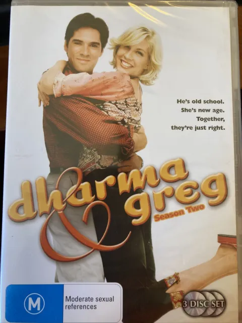 Dharma and Greg Season 2 complete DVD NV1 BRAND NEW SEALED 3 disk set