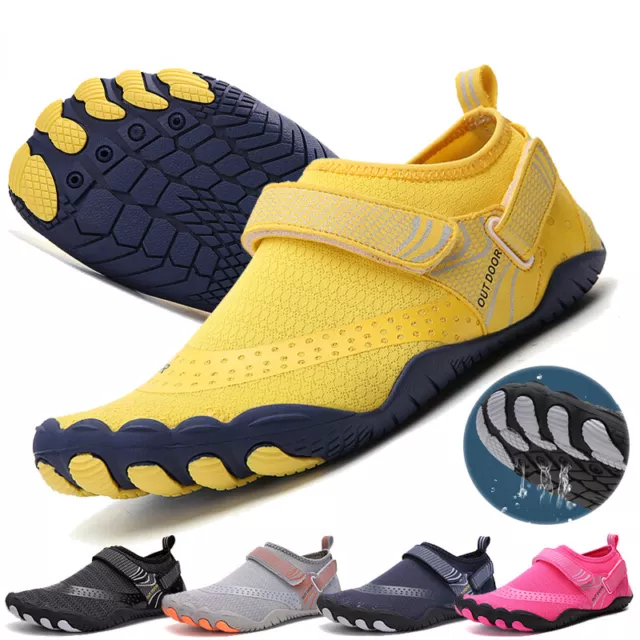 UK Womens Mens Water Shoes Aqua Shoes Beach Swim Barefoot Non Slip Surfing Size