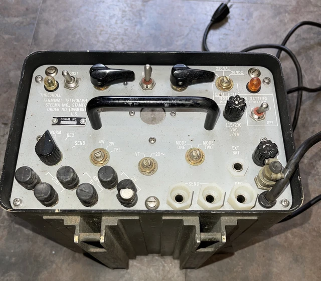Vintage Us Army Th-22/Tg Telegraph Terminal, Signal Corp, Military