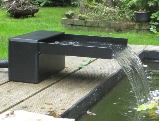 WASSERFALL FÜR TEICH/BACHLAUF 30cm , Lippe 25cm , Anschluss 32mm EUR 87