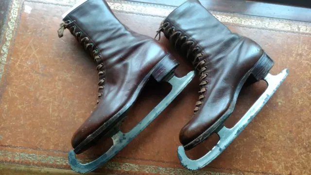 Vintage Ice Skates Polar Werke AG Remscheid Astor 8E