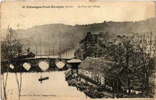 CPA PUTANGES-PONT-Écrépin - Le Pont sur l'Orne (356480)