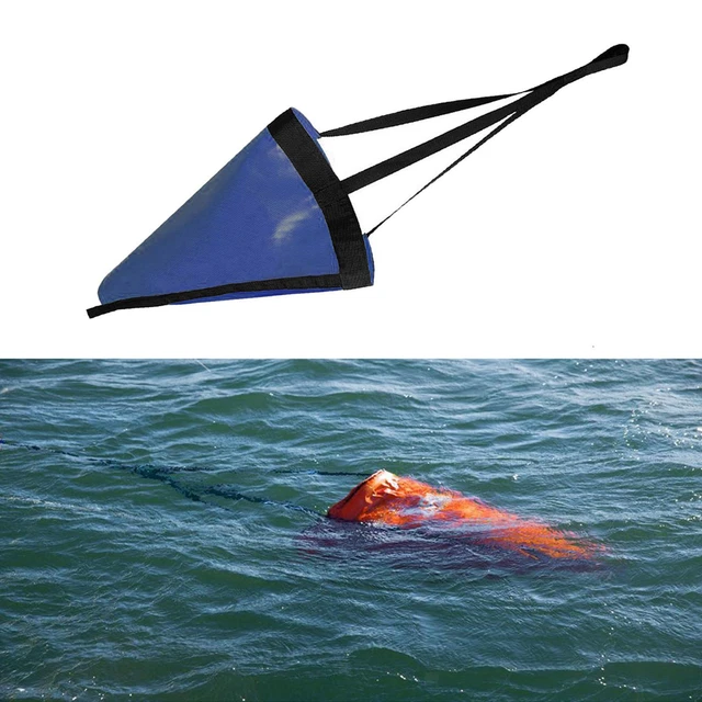 FISHING PVC DRIFTING Drift Sock Sea Anchor Drogue with 30ft Tow Rope