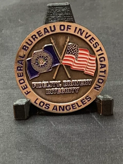 Rare FBI Los Angeles Field Office LA Caifornia Challenge Coin