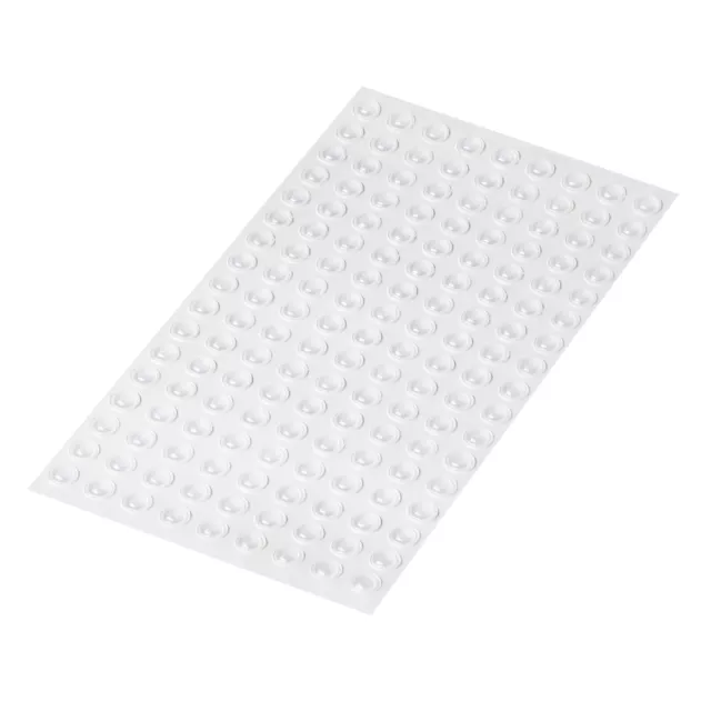 153 Mini Clear Self Adhesive Rubber Feet Bumpers for Coasters, Glass, Crafts etc