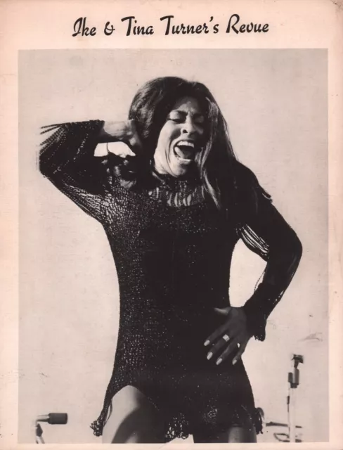 Ike & Tina Turner's Revue 1965 Promotional Booklet / Unused Concert Ticket