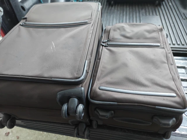Tumi International Expandable Check in Carry On Brown Alpha G4 Luggage Suitcase 2