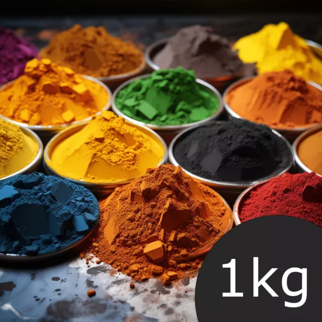Pigmentpulver Betonfarbe Farbpigmente für Beton, Putz und Gips 1 kg Trockenfarbe
