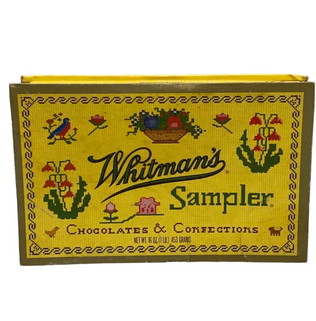 Whitman’s Vintage Sampler Chocolates & Confections One Pound Empty Box-Box Only