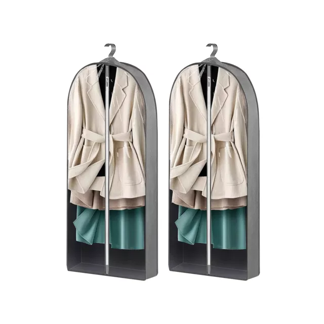 2pcs Hanging Clothes Full Closed Breathable Dust Proof Suit Garment Bags Travel