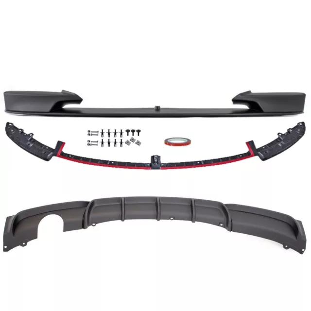 Sport-Performance Frontspoiler +Diffusor Schwarz passt für BMW F30 F31 M-Paket