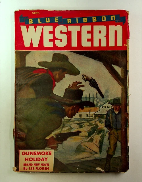 Blue Ribbon Western Pulp Sep 1947 Vol. 10 #1 GD/VG 3.0