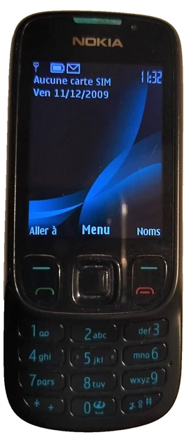 téléphone vintage NOKIA 6303 CLASSIC, configuration d'origine