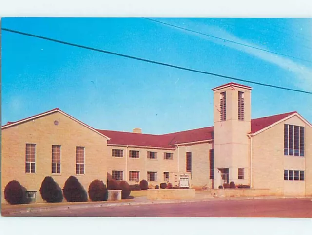 Unused Pre-1980 CHURCH SCENE Medicine Lodge Kansas KS : make an offer p3315