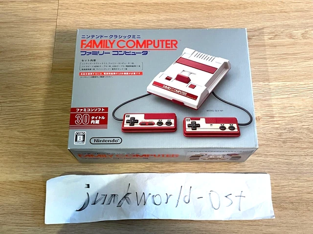 Nintendo Classic Mini Famicom Nes Famille Ordinateur Console 30 Tittles Rétro