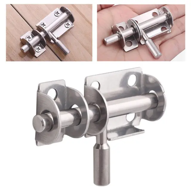 Stainless Steel All Slide Bolt Bathroom Shed Home Toilet Lock Catch ✨ Door A6R0