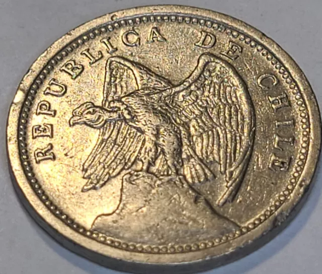 1936 Chile 10 Centavos Condor Bird Coin KM#166 BRILLIANT COIN US SELLER