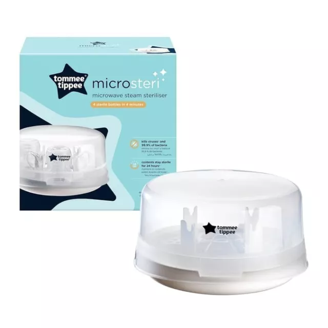 Tommee Tippee Microsteri Microwave Steam Steriliser, Holds 4x Bottles