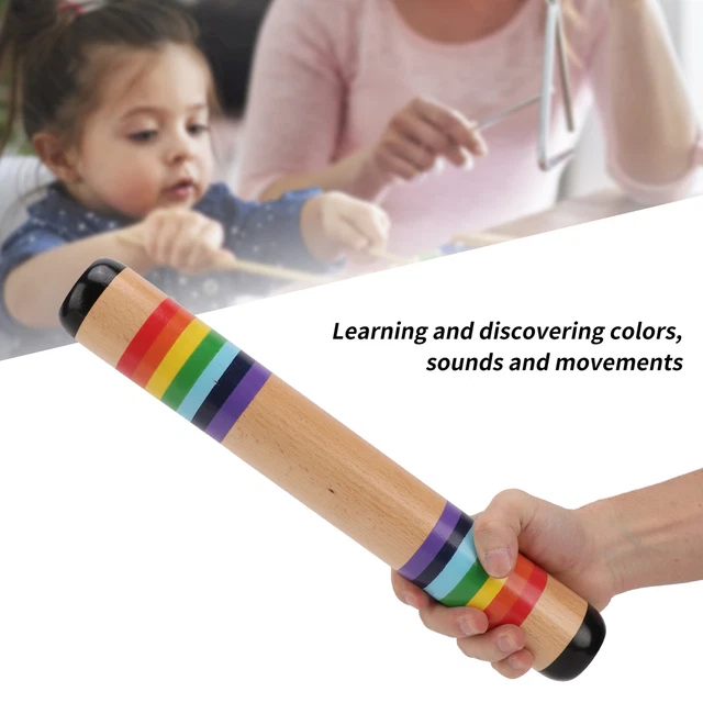 En Bois Rain Rod Maker Pluie Ripple Vibromasseur Bébé Jouet Orff Percussion RMM