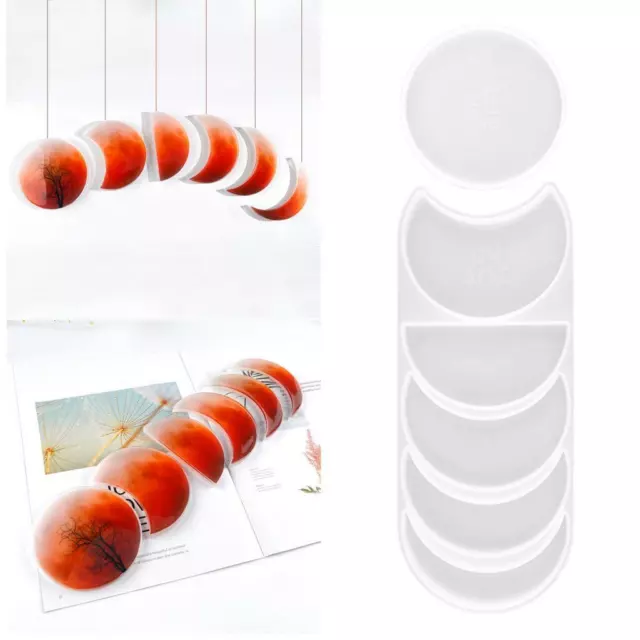 Mond Lunar Silikon Form Handgemachte Bahn   DIY Epoxy Harz Casting Formen