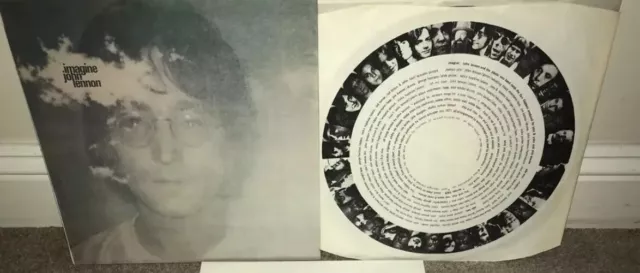 JOHN LENNON Imagine LP*1971 Stereo UK 1st Press! THE BEATLES.1 U / 1U MATRIX N/M