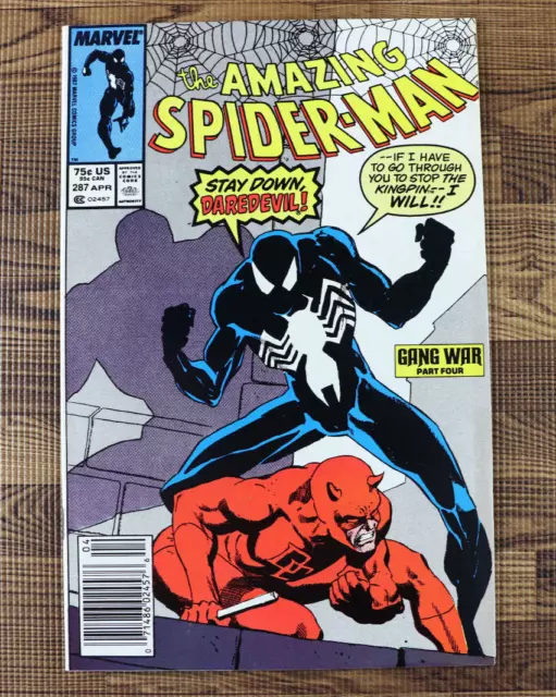 1987 Marvel Comics The Amazing Spider-Man #287 NEWSSTAND Gang War Part 4 G/FN+