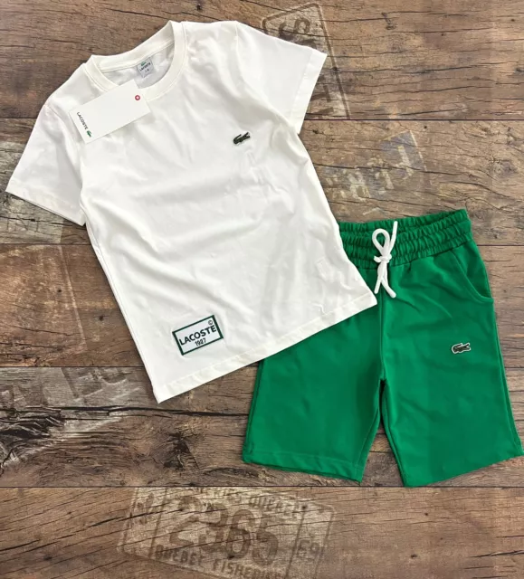 NWT Lacoste Tshirt and short unisex set