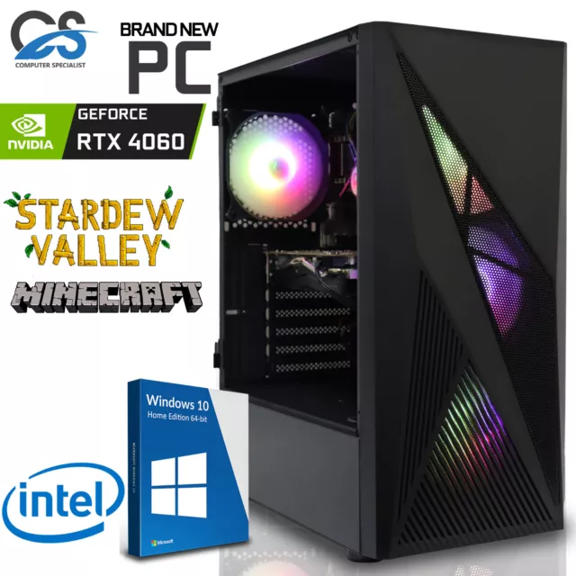 Gaming PC Desktop i7 i5 i3 2TB +1TB SSD 32GB RAM NVIDIA RTX  4060 Windows10 WiFi