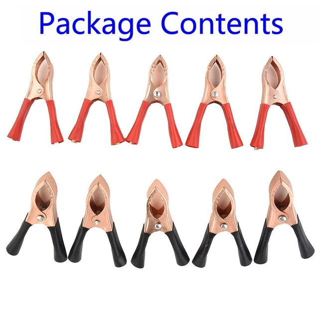Batterie Alligator Clips Pinces Crocodile Électrique Prouve Sharp Dents