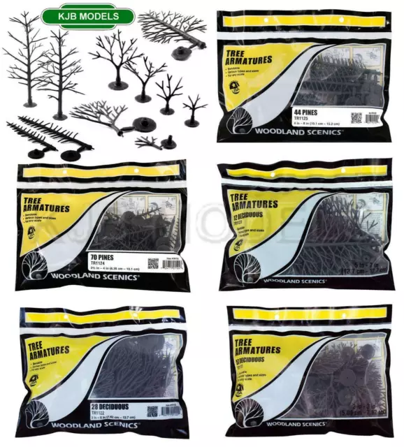 BNIB Woodland Scenics Tree Armatures (N, OO, HO, O Gauge) Choose From 6 Kits