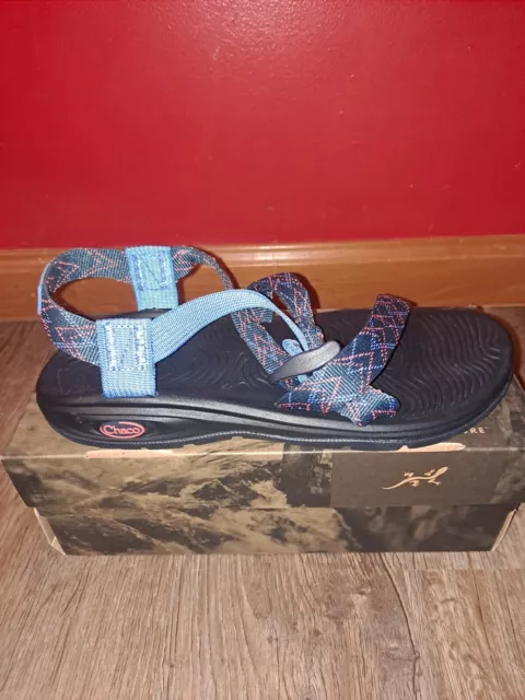 NWT Womens String Waltz Navy/Marine Chaco ZVOLV  Sandals, 9