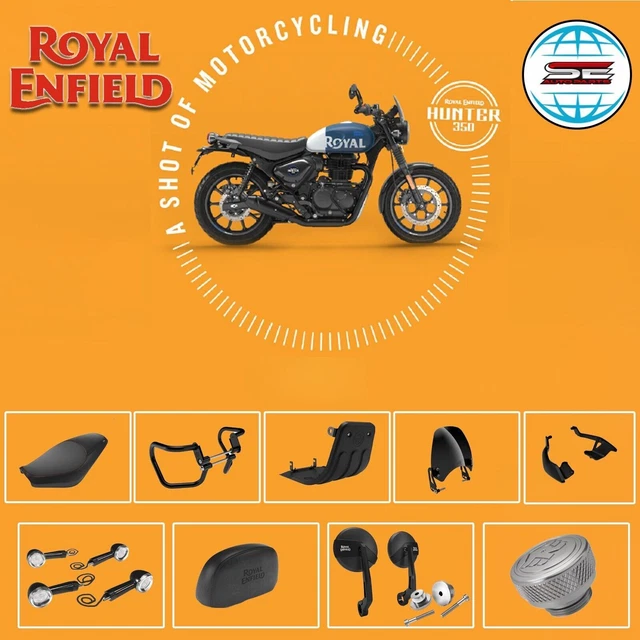 ROYAL ENFIELD HUNTER 350 Custom Seat Compact Engine Guard Rider