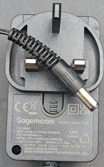 Alimentation 12v 2a sagem ksa0240eu-120, décodeur modem box en ance