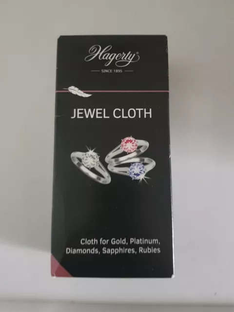 Hagerty Jewel Cloth Jewellers Polishing Cleaning Gold Platinum Diamonds new