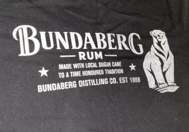 Black Bundaberg Rum, Bundaberg Distilling Co. Medium Shirt, VGC