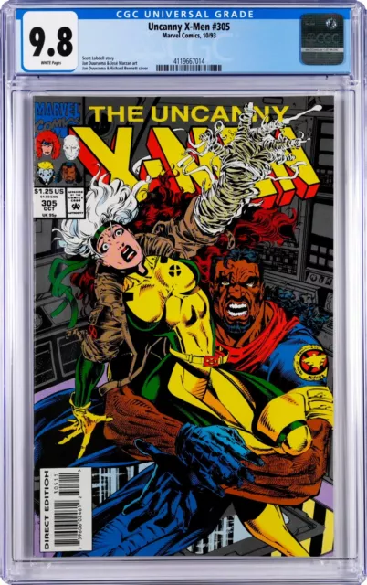 Uncanny X-Men #305 CGC 9.8 (Oct 1993, Marvel) Jan Duursema Cover, Phalanx Cameo
