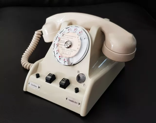 Ancien Téléphone standard CIT NOR 1958 bakélite ☎️ cadran converti box internet