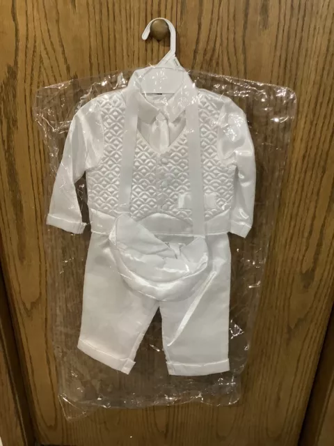 Baby Boy Baptism Outfit 12 Months Size